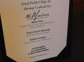 Kirby's Steakhouse menu