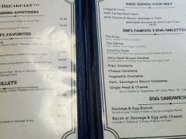 Jim's Family menu