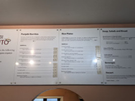 Avatar's Punjabi Burritos menu