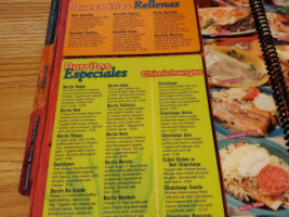 Mi Jalisco Mexican menu