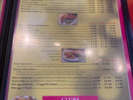 Angel's Cafe menu