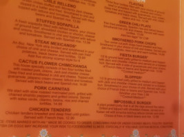 Cactus Flower Mexican Cantina menu