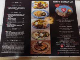 Heart Of Jerusalem Cafe menu