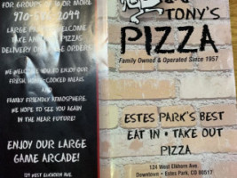 Bob Tonys Pizza menu