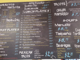 Tacote menu