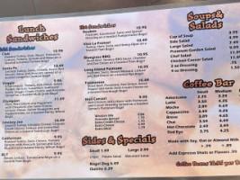 Olde World Bagel menu