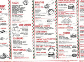 Burrito Delight menu