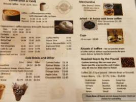 Olde Towne Coffee Shoppe menu