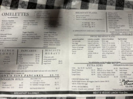 Pelham Diner menu