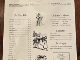 Los Charros Mexican menu