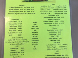 Cadillac Bill's menu