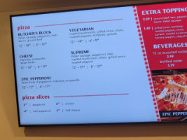 Big Tony's Pizza menu