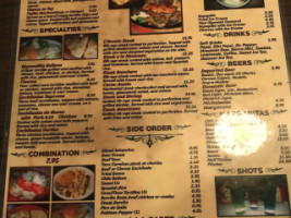 L'acosta Mexican menu