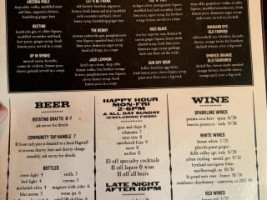 The Mcmillan And Kitchen menu