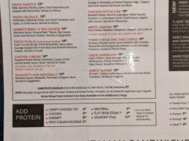 Babbo Italian Eatery menu