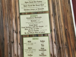 Wagon Wheel Country Cafe menu