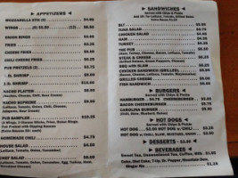 King's All-american Pub menu