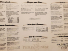 Philly's Finest menu