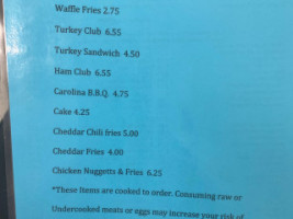 Chef's Drive-in menu