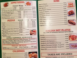 Ray's Pizza menu