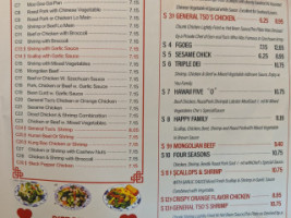 Chef Lee menu