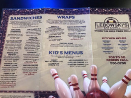 Lebowski's Grill food