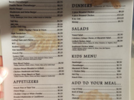 Richman's Cafe menu