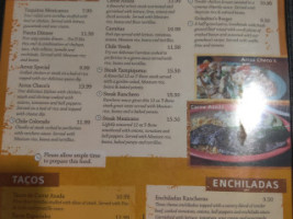 Checo's Mexican menu