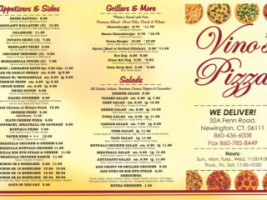 Vino's Pizza (max Pizza 5) menu