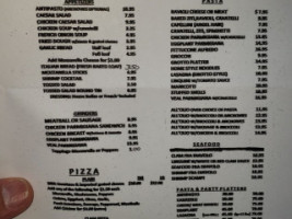 The Grotto menu