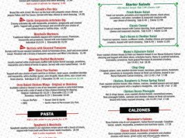 Farrelli's Pizza menu