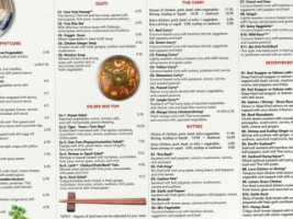 Sabaidee Thai menu