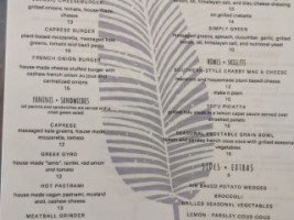 The Vegan Nest Café menu