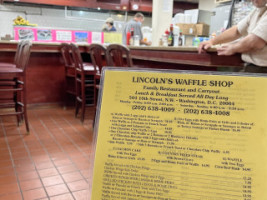 Lincoln's Waffle Shop menu