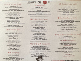 Kawa Ni menu