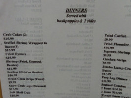 Frog Island Seafood Inc menu