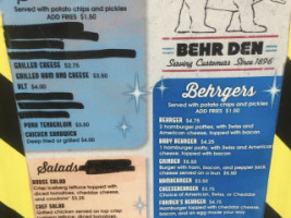 Behr Den menu