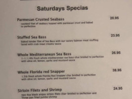 Ellwood Steak And Fish House menu