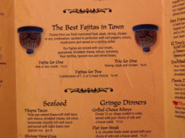 El Toro Mexican menu