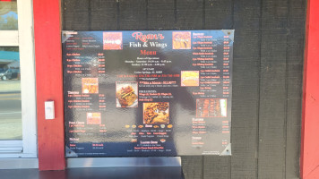 Ryans Fish And Wings menu