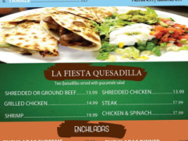 La Fiesta Mexican Grille menu