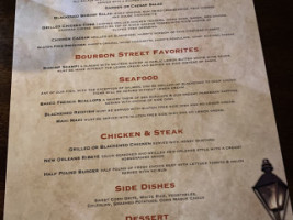 Harry's Seafood Grille menu