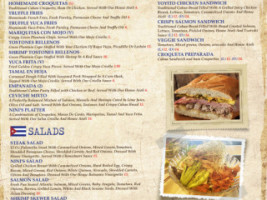 Nini's Cuban Cuisine menu