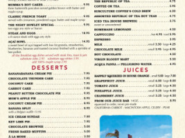 Howley's menu