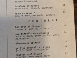 Chi Spacca menu