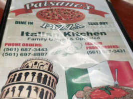 Paisano's Pizza inside