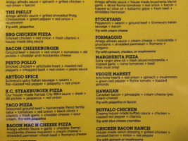 Artego Pizza menu