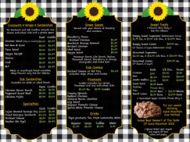 Boaz Cafe menu