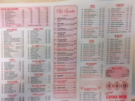 New Yummy China Wok menu