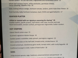 La Prime menu